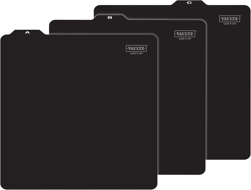 Vaultz Vinyl Record Storage Dividers A-Z - 26 Record Holder Organizer Guides - Alphabetical Vinyl LP Dividers for Album Crate, Collection Library Bin, Black - Image 1
